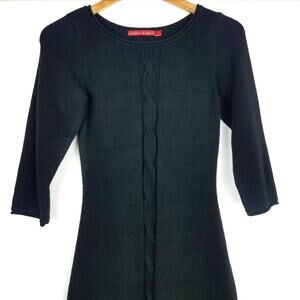 Krimson & Klover | Woven Sweater Dress Black S
